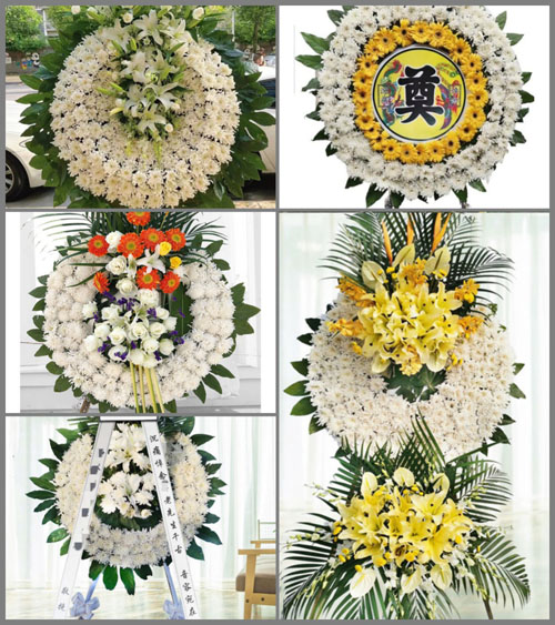 北京朝阳区劲松街道八棵杨社区花圈速递